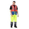 Fluro Red-Royal Blue - Lifestyle - Regatta Mens Pro Two Tone Hi-Vis Vest