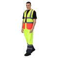 Fluro Yellow-Red - Lifestyle - Regatta Professional Mens Two Tone Hi-Vis Vest
