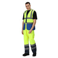 Fluorescent Yellow-Royal Blue - Lifestyle - Regatta Mens Pro Two Tone Hi-Vis Vest