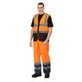 Fluro Orange-Black - Lifestyle - Regatta Professional Mens Two Tone Hi-Vis Vest