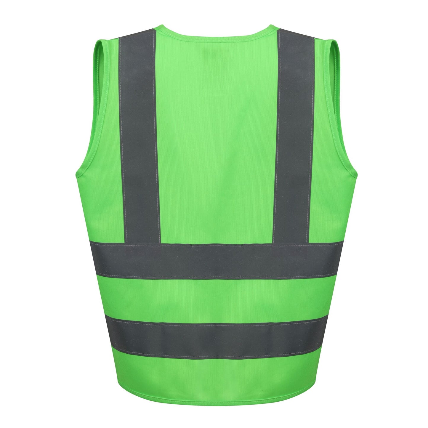 Fluro Green - Back - Regatta Professional Childrens-Kids Hi-Vis Vest