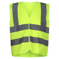 Fluro Yellow - Front - Regatta Childrens-Kids Hi-Vis Vest