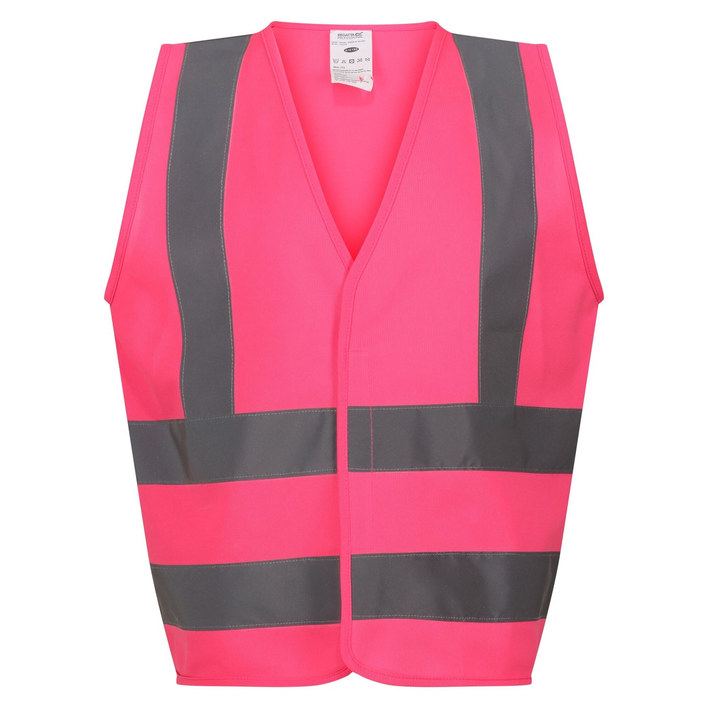 Fluro Pink - Front - Regatta Professional Childrens-Kids Hi-Vis Vest
