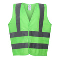 Fluro Green - Front - Regatta Professional Childrens-Kids Hi-Vis Vest