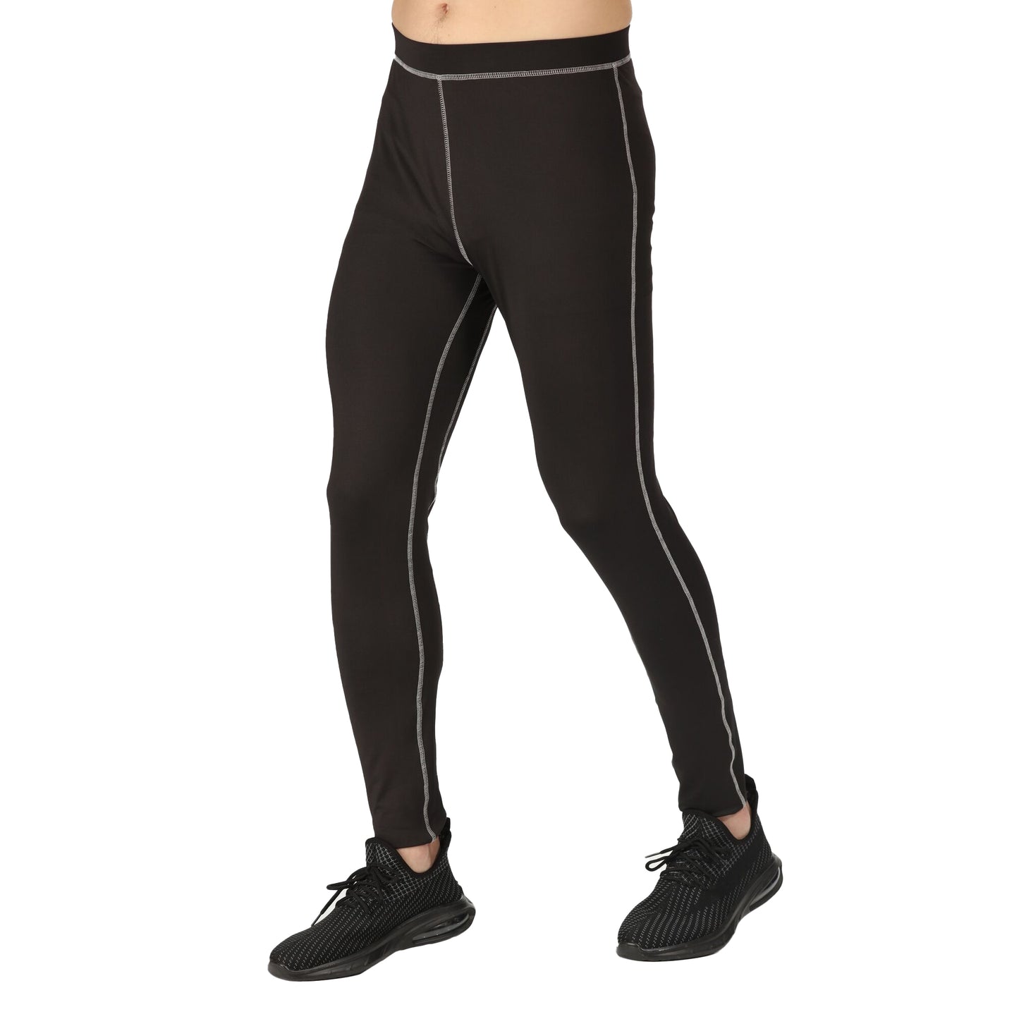 Black - Side - Regatta Professional Mens Base Layer Bottoms