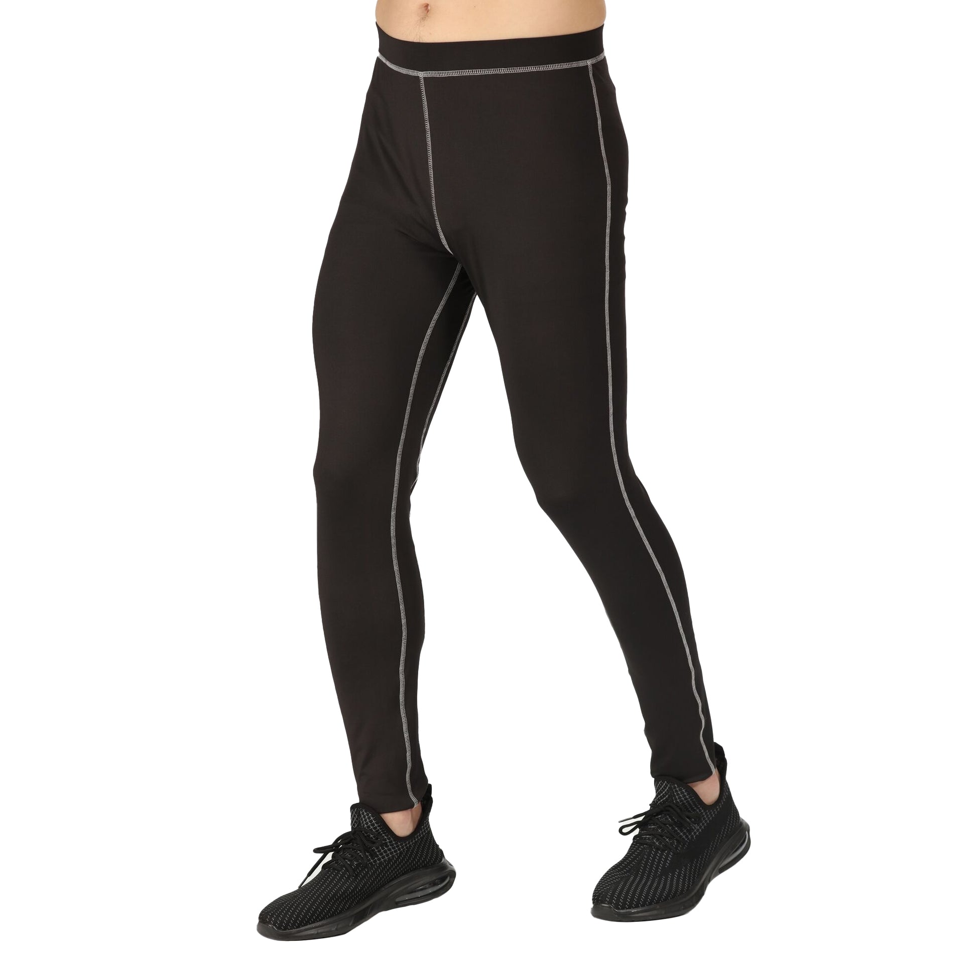 Black - Side - Regatta Professional Mens Base Layer Bottoms