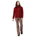 Cabernet - Pack Shot - Regatta Womens-Ladies Heloise Eyelash Fleece Full Zip Fleece Jacket