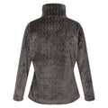 Dark Grey - Back - Regatta Womens-Ladies Heloise Wavy Fleece Full Zip Fleece Jacket
