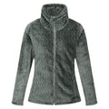 Darkest Forest Green - Front - Regatta Womens-Ladies Heloise Wavy Fleece Full Zip Fleece Jacket