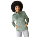 Darkest Forest Green - Side - Regatta Womens-Ladies Heloise Wavy Fleece Full Zip Fleece Jacket