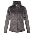 Dark Grey - Front - Regatta Womens-Ladies Heloise Wavy Fleece Full Zip Fleece Jacket