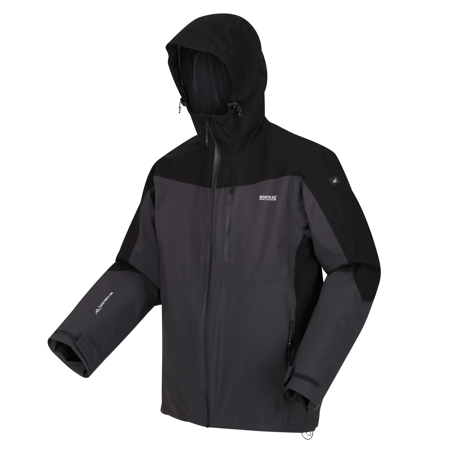 Ash-Black - Side - Regatta Mens Wentwood VIII 3 in 1 Waterproof Jacket