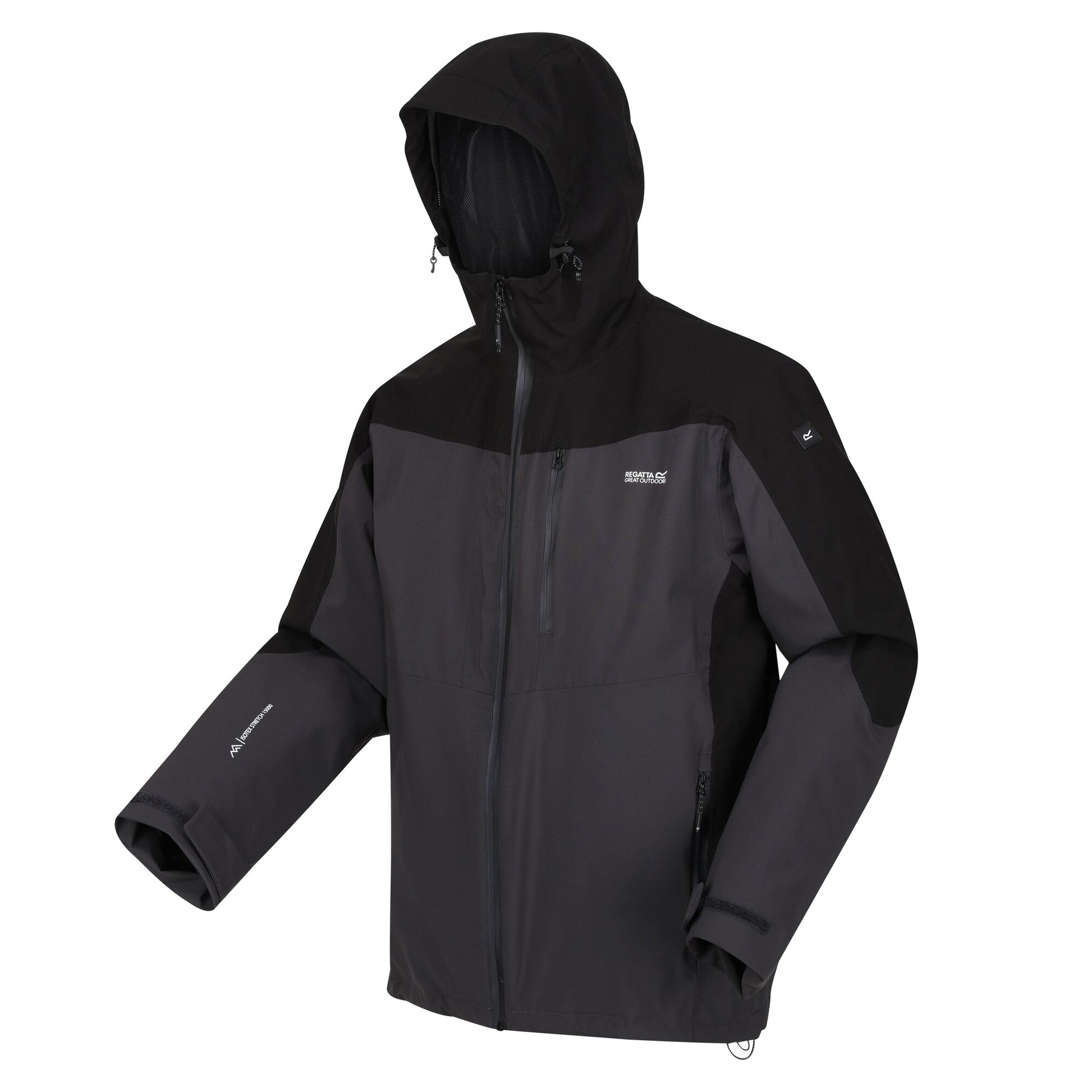 Ash-Black - Side - Regatta Mens Wentwood VIII 3 in 1 Waterproof Jacket