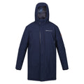 Navy - Front - Regatta Mens Christian Lacroix Padded Long Waterproof Jacket
