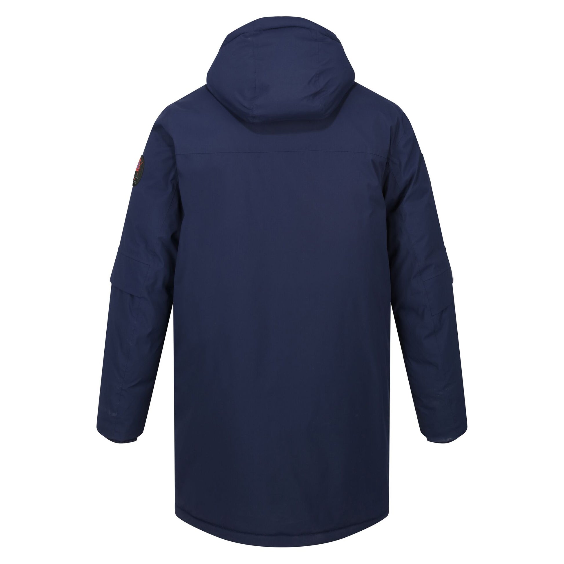 Navy - Back - Regatta Mens Christian Lacroix Padded Long Waterproof Jacket
