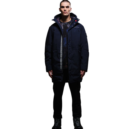 Navy - Lifestyle - Regatta Mens Christian Lacroix Padded Long Waterproof Jacket