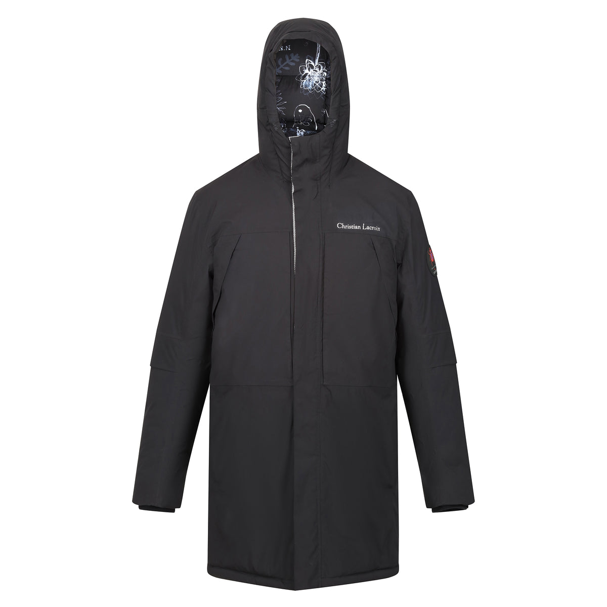 Black - Front - Regatta Mens Christian Lacroix Padded Long Waterproof Jacket