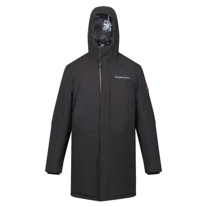 Black - Front - Regatta Mens Christian Lacroix Padded Long Waterproof Jacket
