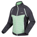 Seal Grey-Quiet Green - Side - Regatta Womens-Ladies Steren Hybrid Jacket