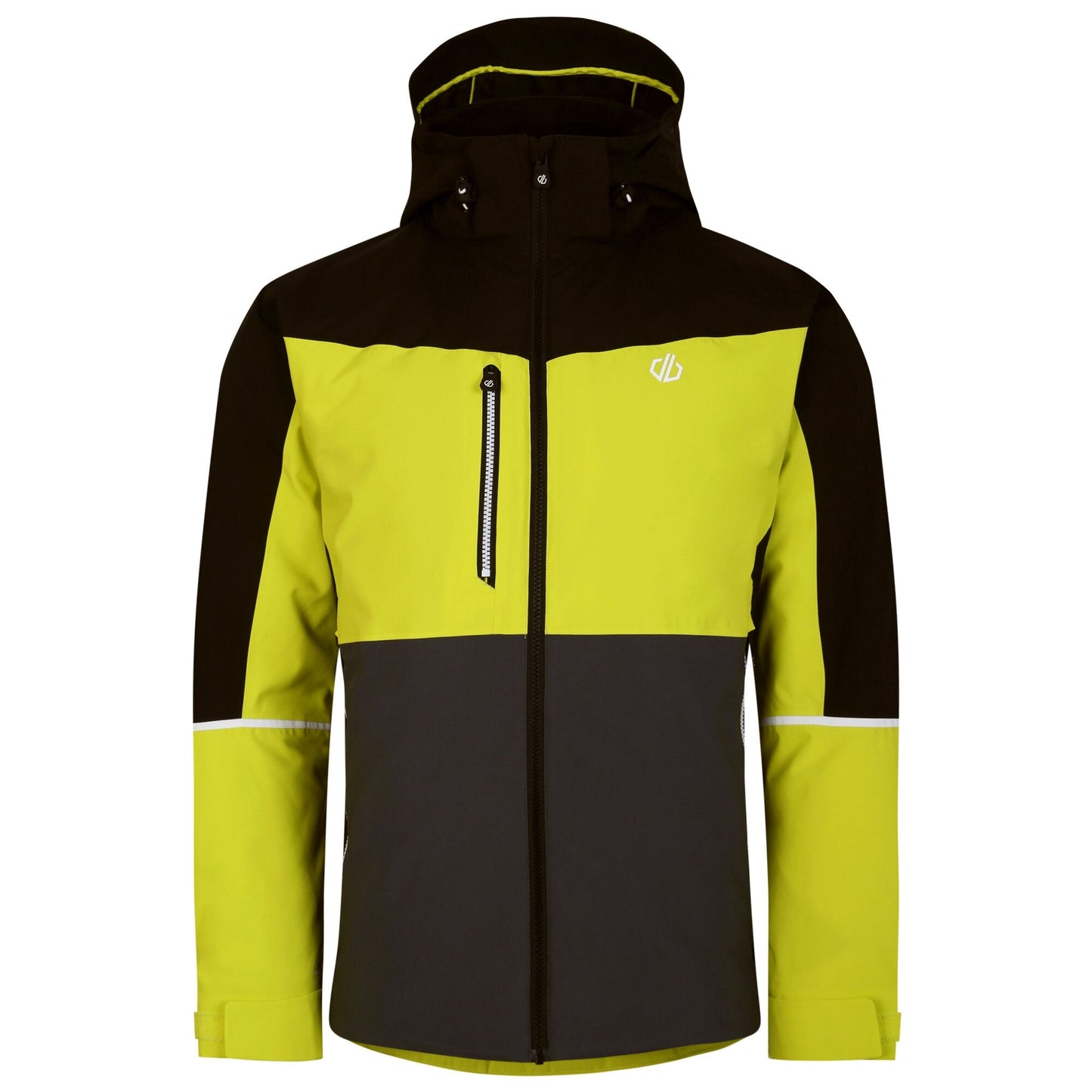 Neon Spring-Black - Front - Dare 2B Mens Eagle Ski Jacket