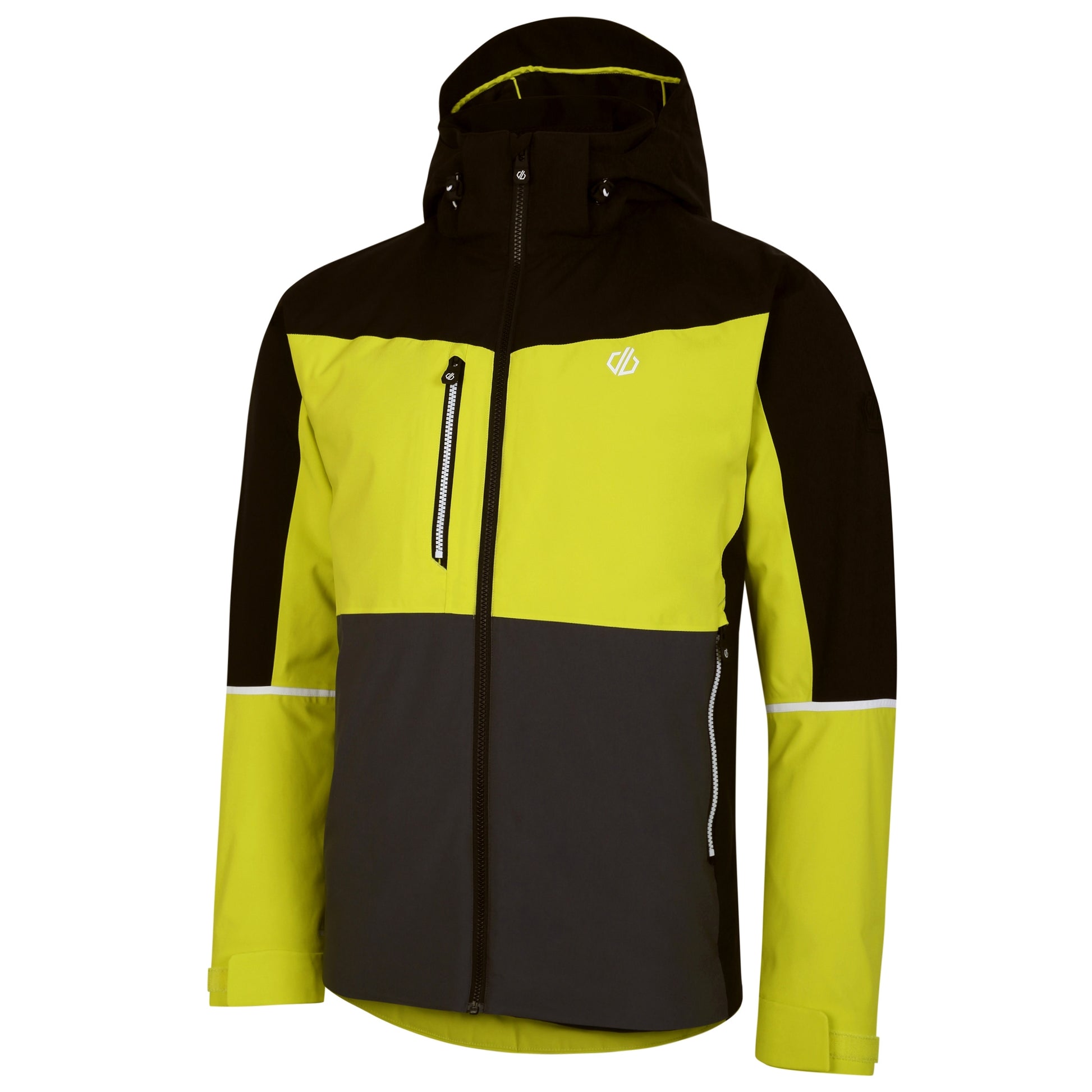 Neon Spring-Black - Side - Dare 2B Mens Eagle Ski Jacket