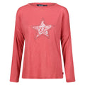 Mineral Red - Front - Regatta Womens-Ladies Carlene Long-Sleeved T-Shirt