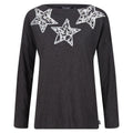 Dark Grey - Front - Regatta Womens-Ladies Carlene Stars Long-Sleeved T-Shirt