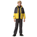 California Yellow-Seal Grey - Close up - Regatta Childrens-Kids Hydrate VIII 3 in 1 Waterproof Jacket