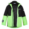 Jasmine Green-Black - Front - Regatta Childrens-Kids Hydrate VIII 3 in 1 Waterproof Jacket
