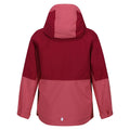Mineral Red-Rumba Red - Back - Regatta Childrens-Kids Hydrate VIII 3 In 1 Waterproof Jacket