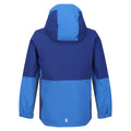 Strong Blue-New Royal - Back - Regatta Childrens-Kids Hydrate VIII 3 in 1 Waterproof Jacket