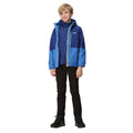 Strong Blue-New Royal - Close up - Regatta Childrens-Kids Hydrate VIII 3 in 1 Waterproof Jacket