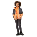 Apricot Crush-Seal Grey - Close up - Regatta Childrens-Kids Hydrate VIII 3 in 1 Waterproof Jacket