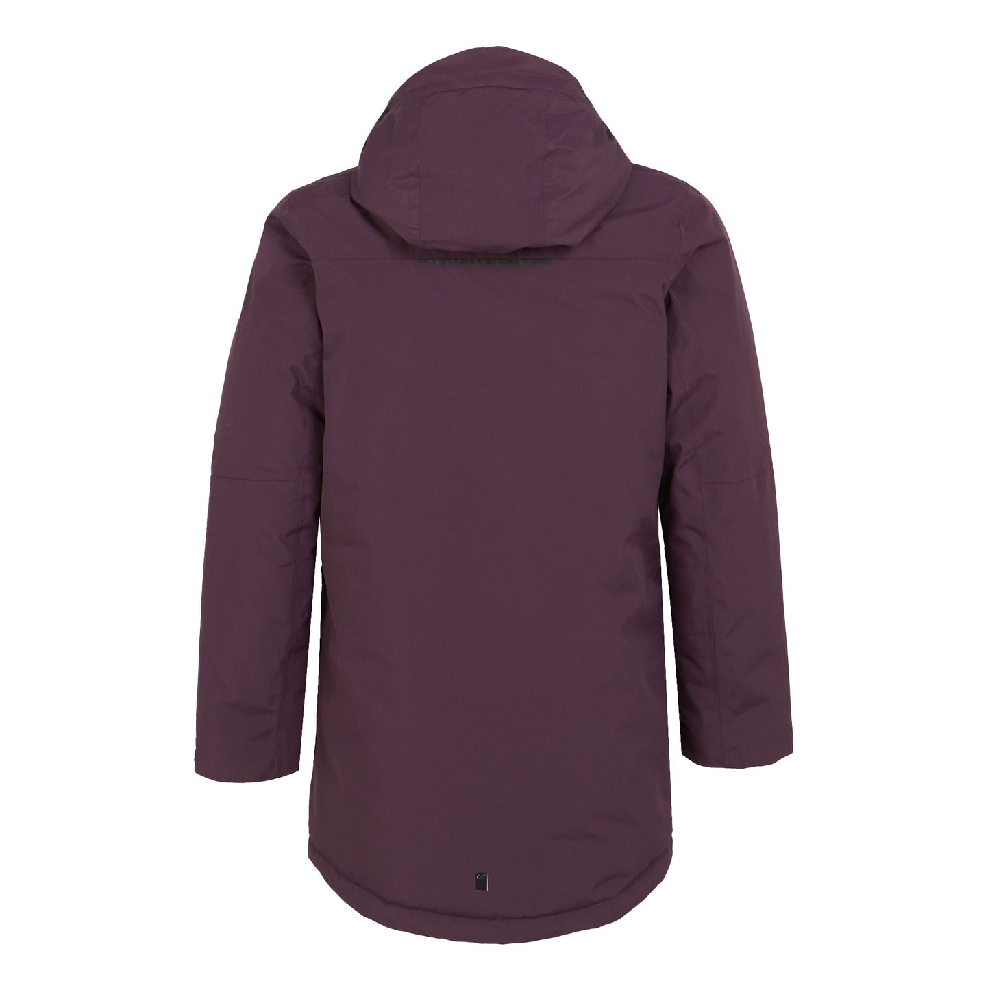 Deep Plum-Warm Taupe - Back - Regatta Childrens-Kids Farbank Ski Jacket