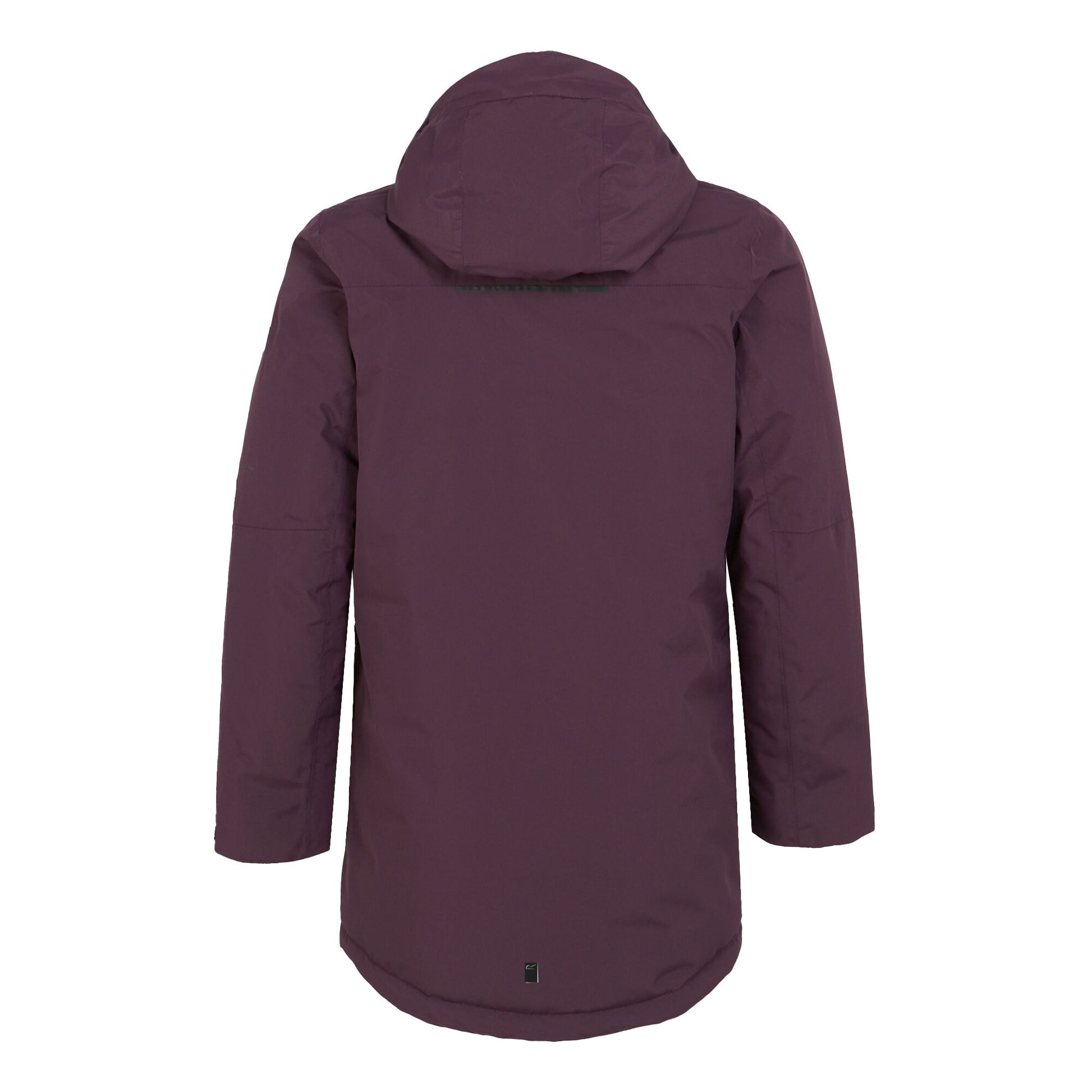 Deep Plum-Warm Taupe - Back - Regatta Childrens-Kids Farbank Ski Jacket