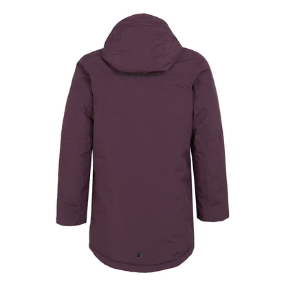 Deep Plum-Warm Taupe - Back - Regatta Childrens-Kids Farbank Ski Jacket