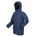 Admiral Blue-Black - Side - Regatta Childrens-Kids Farbank Ski Jacket