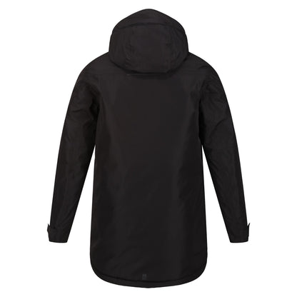Black-Burnt Copper - Back - Regatta Childrens-Kids Farbank Ski Jacket