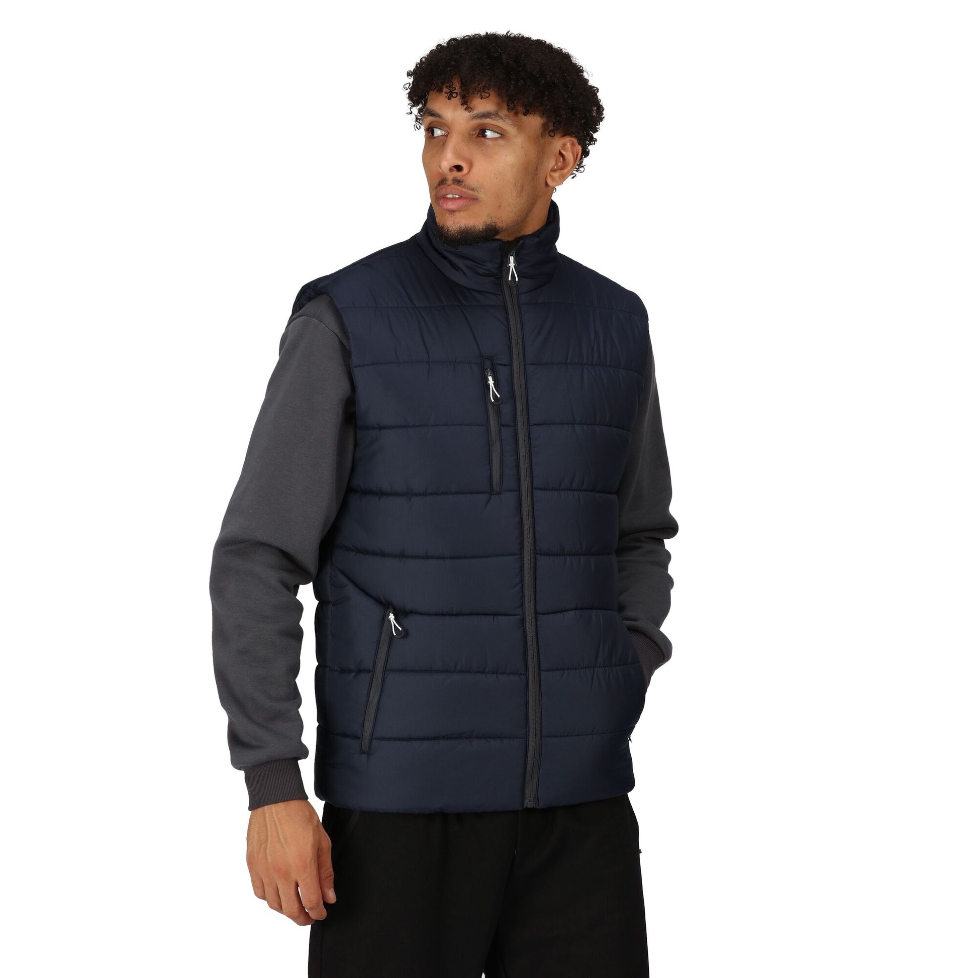 Navy-Seal Grey - Side - Regatta Professional Mens Thermal Body Warmer