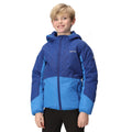 New Royal-Strong Blue - Side - Regatta Childrens-Kids Volcanics VII Reflective Waterproof Jacket