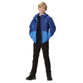 New Royal-Strong Blue - Lifestyle - Regatta Childrens-Kids Volcanics VII Reflective Waterproof Jacket