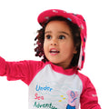 Bright Blush - Back - Regatta Childrens-Kids Peppa Pig Neck Protector Cap