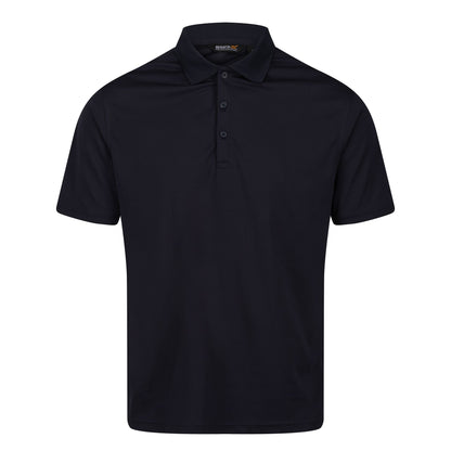 Navy - Front - Regatta Professional Mens Moisture Wicking Polo Shirt
