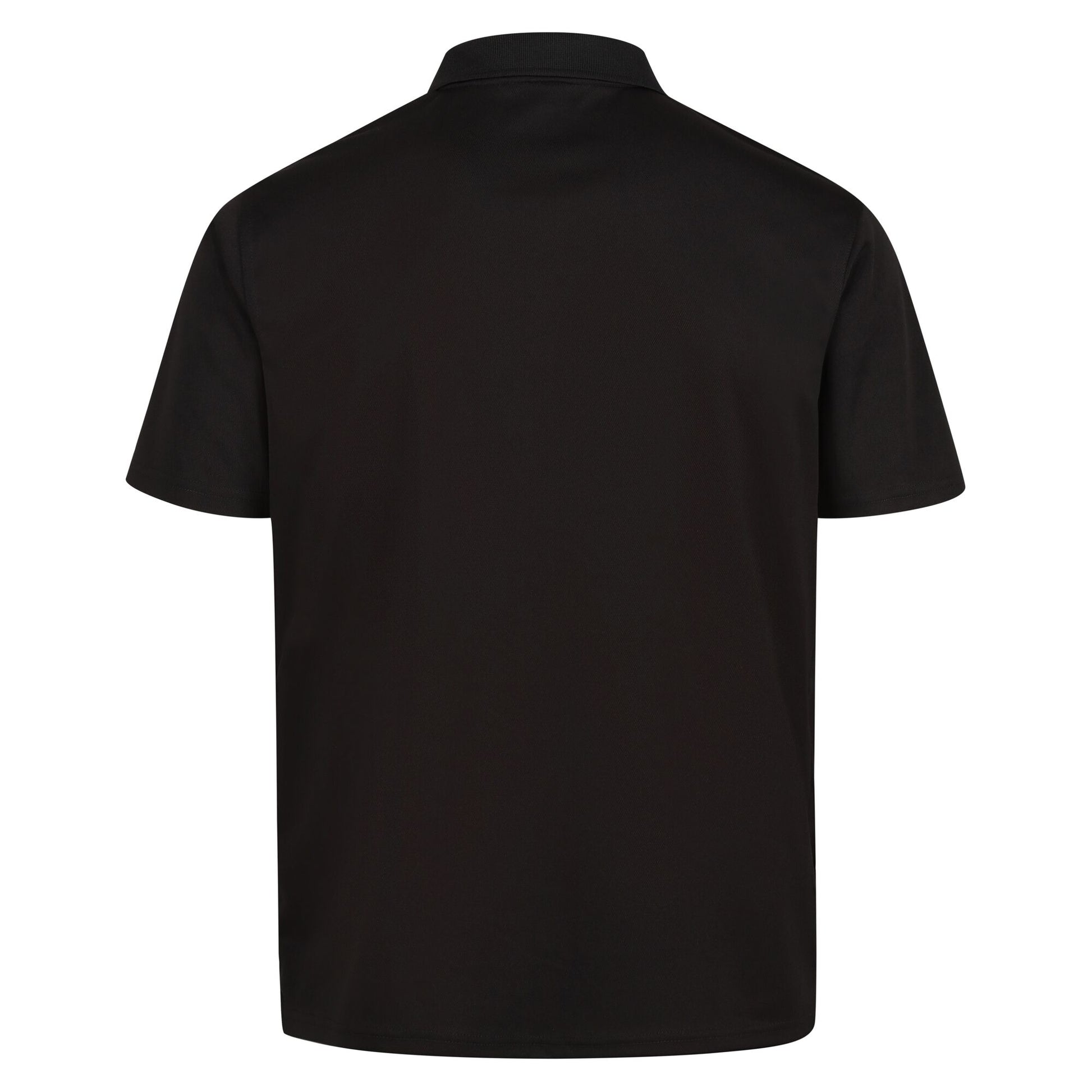 Black - Back - Regatta Professional Mens Moisture Wicking Polo Shirt