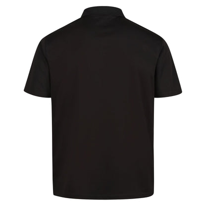 Black - Back - Regatta Professional Mens Moisture Wicking Polo Shirt