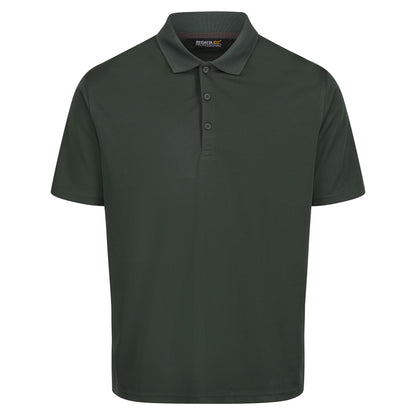 Dark Green - Front - Regatta Professional Mens Moisture Wicking Polo Shirt