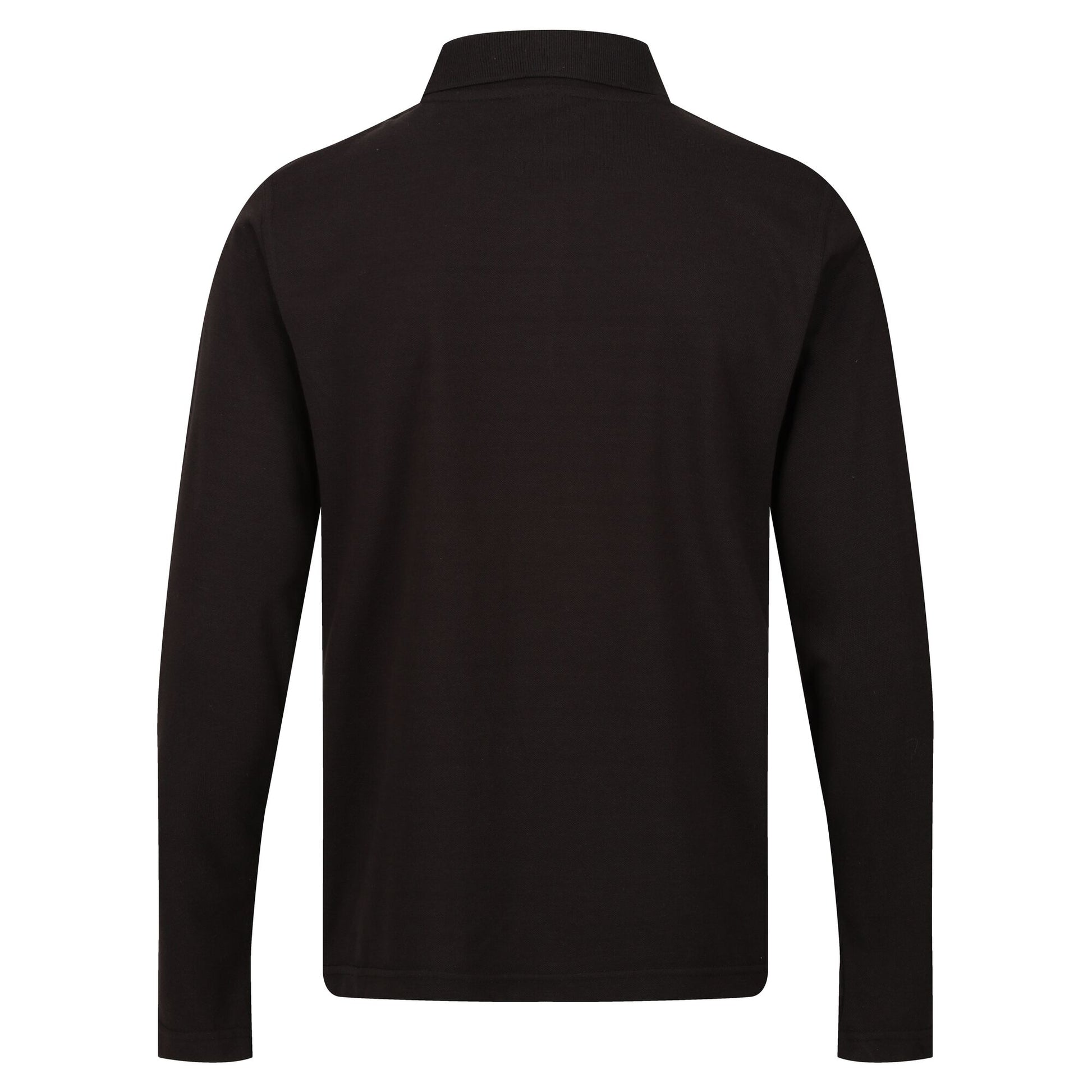 Black - Back - Regatta Professional Mens Long-Sleeved Polo Shirt