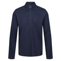 Navy - Front - Regatta Professional Mens Long-Sleeved Polo Shirt