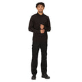 Black - Lifestyle - Regatta Professional Mens Long-Sleeved Polo Shirt