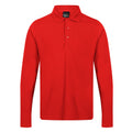 Classic Red - Front - Regatta Professional Mens Long-Sleeved Polo Shirt